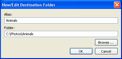 A New Destination Folder